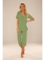 Pyžamo De Lafense 878 Dahlia kr/r M-2XL