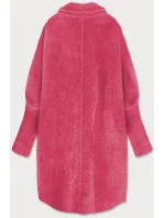 Dlouhý vlněný přehoz přes oblečení typu "alpaka" ve fuchsijové barvě model 17195590 - MADE IN ITALY Dlouhý vlněný přehoz přes oblečení typu "alpaka" ve fuchsijové barvě model 17195590 - MADE IN ITALY