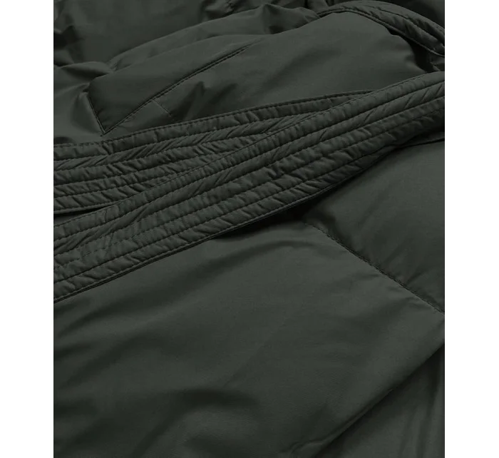 Dámska zimná skladacia bunda v army farbe (5M737-136) Dámska zimná skladacia bunda v army farbe (5M737-136)