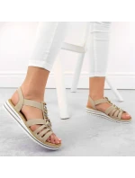 Pohodlné sandále Rieker W RKR680 beige