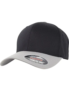 Flexfit 6277T/6277TT 6-panelová čiapka Flexfit Wooly Combed 55.277T čierna/strieborná