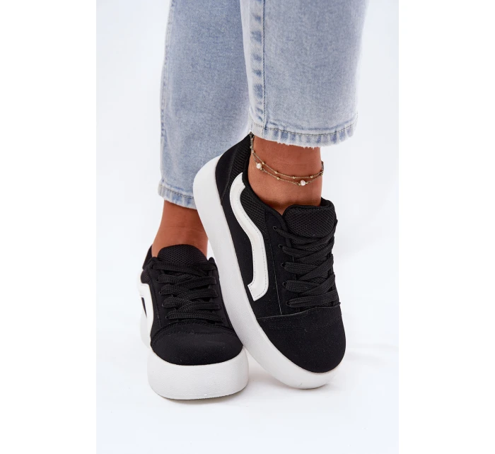 Dámské Tenisky Na Platformě Černé model 21694920 - Boto Dámské Tenisky Na Platformě Černé model 21694920 - Boto