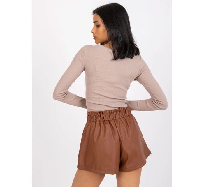 DHJ SN 5060 šortky.66P hnedá