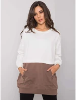 Blúzka RV BL 7197.89P bielo-hnedá Blúzka RV BL 7197.89P bielo-hnedá