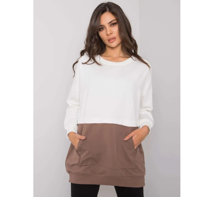 Blúzka RV BL 7197.89P bielo-hnedá Blúzka RV BL 7197.89P bielo-hnedá