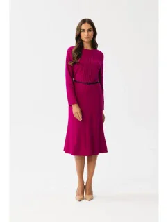 Šaty s předními švestka model 18882487 - STYLOVE