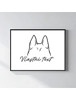 Personalizovaný magický fotorámik – 30x40 – zvieracie uši