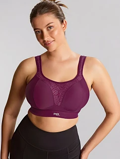Sportovní podprsenka model 22046478 34 D Bordó - Panache