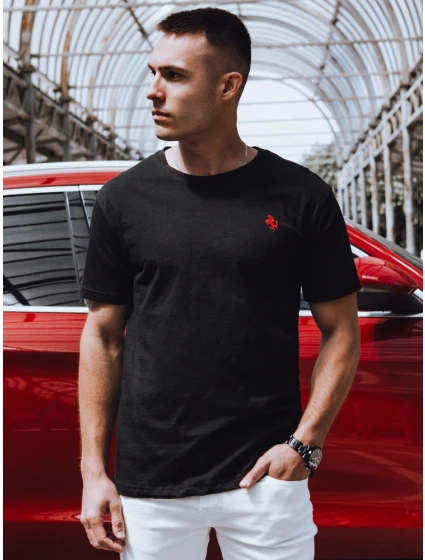 Pánské černé tričko Dstreet RX5571