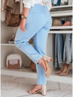 Dámské máslové kalhoty s květinami blue Dstreet model 21984428 - FashionStreet