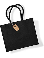 W 407 Jutová nákupní taška "Classic" model 22518433 black/black - Westford Mill W 407 Jutová nákupní taška "Classic" model 22518433 black/black - Westford Mill