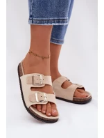 Dámské pantofle světle béžové model 21919566 - Boto