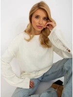 Dámský svetr BA SW model 18178453 ecru - FPrice Dámský svetr BA SW model 18178453 ecru - FPrice
