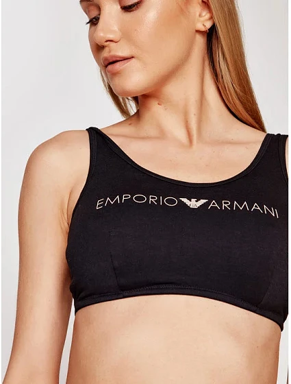 Bralette sportovní podprsenka  00020 černá  model 15340107 - Emporio Armani