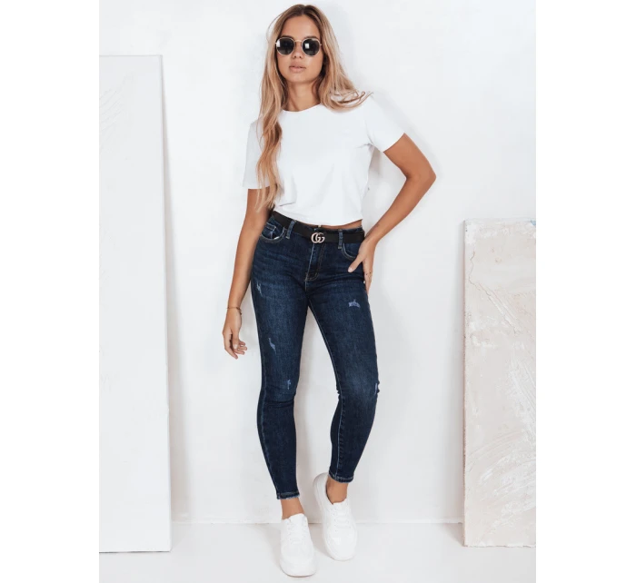Dámské skinny džíny tmavě modré Dstreet model 21992816 - FashionStreet Dámské skinny džíny tmavě modré Dstreet model 21992816 - FashionStreet
