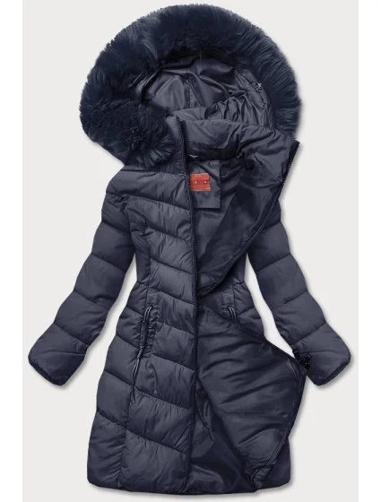 Tmavomodrá zimná bunda s kapucňou (ty045-2) Tmavomodrá zimná bunda s kapucňou (ty045-2)