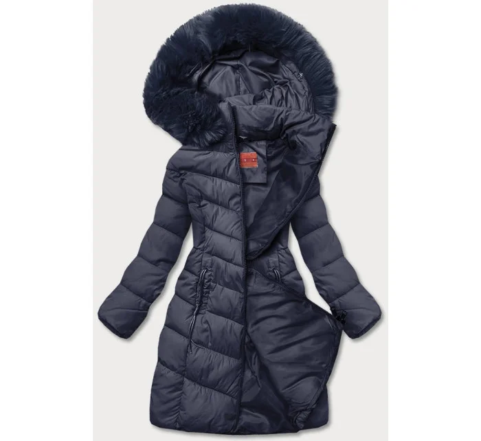 Tmavomodrá zimná bunda s kapucňou (ty045-2) Tmavomodrá zimná bunda s kapucňou (ty045-2)