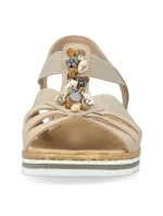 Pohodlné sandále Rieker W RKR680 beige