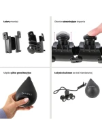 HMS HHW01 obruč s výstupkami a závažiami čierna HMS HHW01 obruč s výstupkami a závažiami čierna