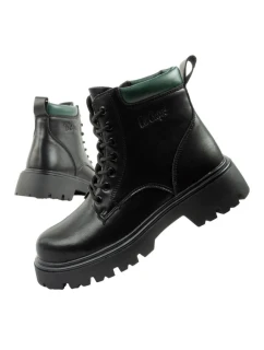 boty dámské model 21406141 boty kožené zateplené šněrovací dámské boty - Lee Cooper