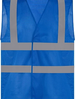 HVW 120 HiVis síťovaná bezpečnostní vesta model 22502279 royal blue - Yoko