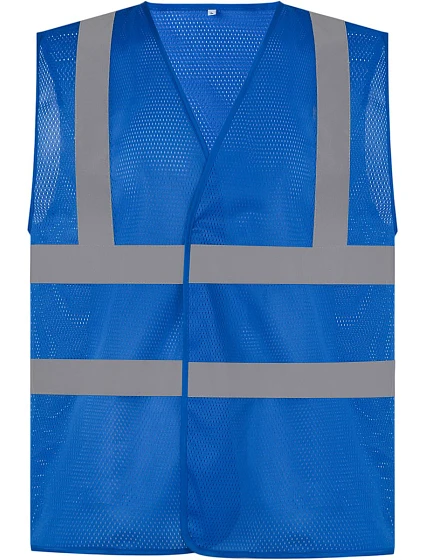 Yoko HVW 120 Hi-Vis sieťovaná bezpečnostná vesta 79.W120 kráľovská modrá Yoko HVW 120 Hi-Vis sieťovaná bezpečnostná vesta 79.W120 kráľovská modrá