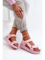 Dámské sandály na platformě Big Star model 21664478 růžové - Big Star Shoes