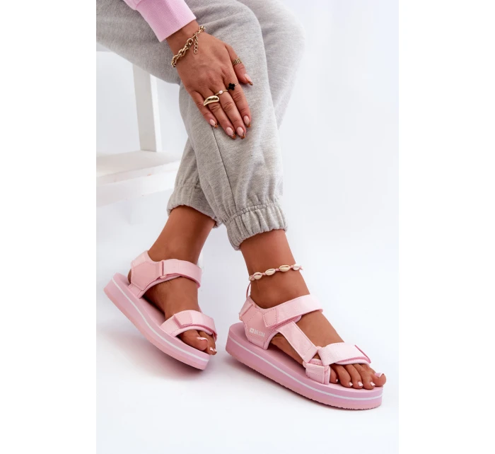 Dámské sandály na platformě Big Star model 21664478 růžové - Big Star Shoes
