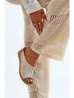 Pohodlné Dámské Sandály Na  Béžové model 21665731 - Inblu