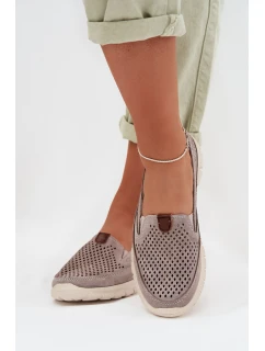 Otevřená semišová polobotka Ravinette