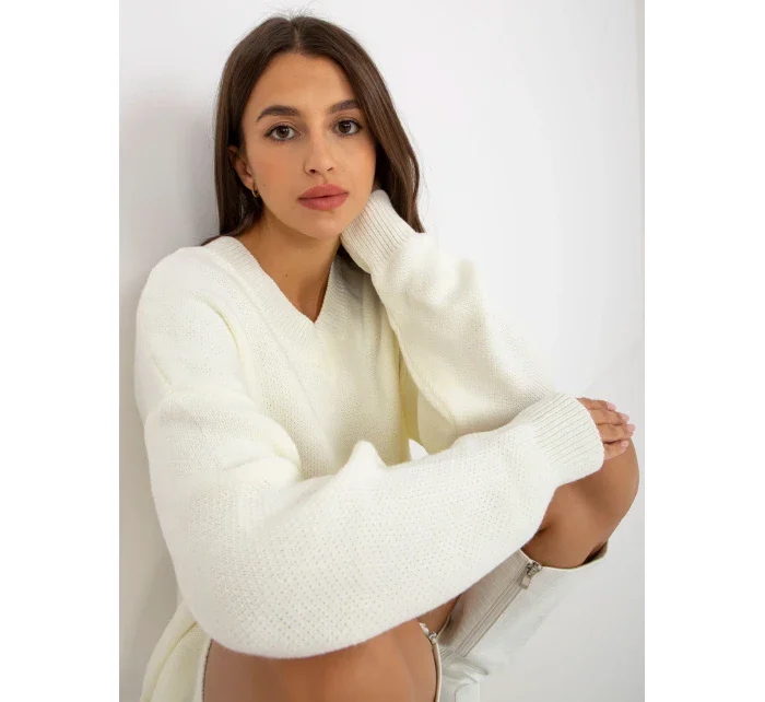 Svetr LC SW model 17655257 ecru - FPrice Svetr LC SW model 17655257 ecru - FPrice