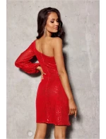 Krátké šaty model 20829245 červené - Roco Fashion