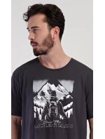 Pánska nočná košeľa s krátkym rukávom Mountain