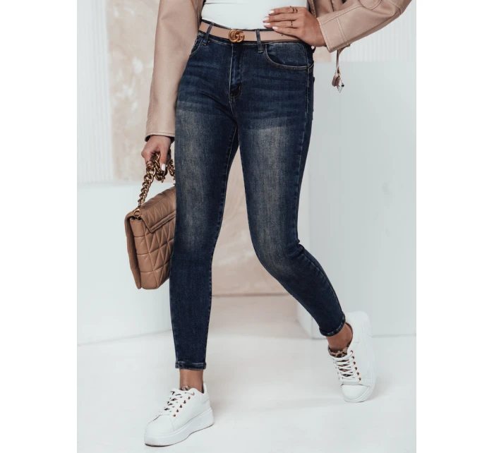 Dámské džínové kalhoty push up tmavě modré Dstreet model 21982428 - FashionStreet