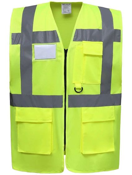 Yoko HVW 801 Hi-Vis multifunkčná vesta 79.W801 hi vis yellow Yoko HVW 801 Hi-Vis multifunkčná vesta 79.W801 hi vis yellow