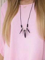 Súprava blúzka + nohavice s príveskom candy pink