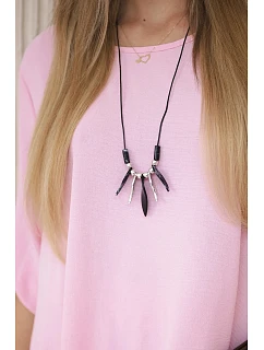 Súprava blúzka + nohavice s príveskom candy pink