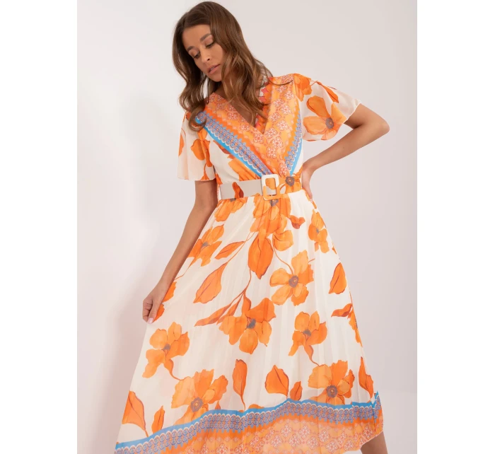 Šaty DHJ SK 11331 5.19 oranžová Šaty DHJ SK 11331 5.19 oranžová