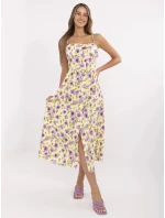 Šaty MI SK 23817 3.96 svetložltá Šaty MI SK 23817 3.96 svetložltá