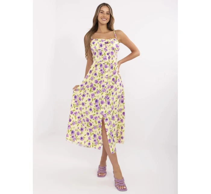 Šaty MI SK 23817 3.96 svetložltá Šaty MI SK 23817 3.96 svetložltá