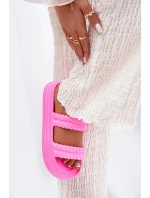 Dámske ľahké papuče na platforme S.Barski - fuchsiová