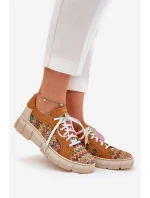 Dámské Kožené Polobotky model 21693708 Multikolor - Maciejka