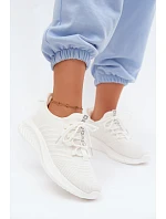 Lehké sportovní nazouvací dámské boty Materiálové Big Star model 22185523 Bílé - Big Star Shoes Lehké sportovní nazouvací dámské boty Materiálové Big Star model 22185523 Bílé - Big Star Shoes