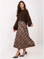 Sukňa MI SD 8400.17 tmavohnedá Sukňa MI SD 8400.17 tmavohnedá