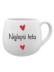 Najlepšia teta - biely keramický hrnček 300 ml