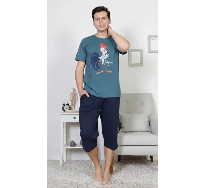 Pánske pyžamo kapri Kohút Pánske pyžamo kapri Kohút