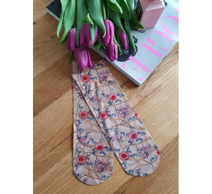 Dámske vzorované ponožky Magnetism lycra 20 den