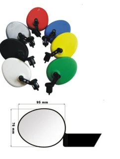 Zrkadlo na riadidlách AJS červené