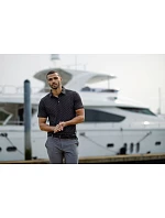 Cutter & Buck Virtue Polo Printed Men Pánske funkčné polo „Printed“ 68.4432 čierne Cutter & Buck Virtue Polo Printed Men Pánske funkčné polo „Printed“ 68.4432 čierne