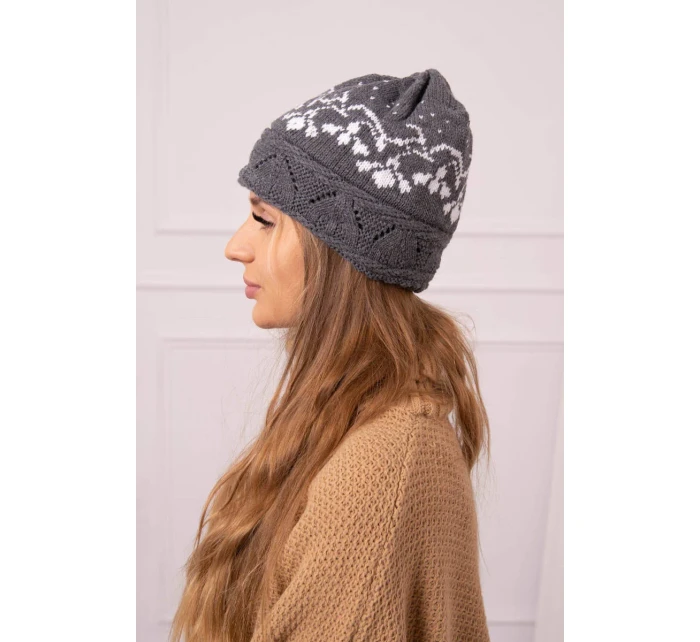 Dámska čiapka Kira K374 tmavo šedá